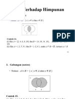 Operasi Terhadap Himpunan