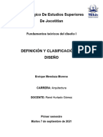 Enrique Mendoza Moreno - Defiición y Clasificación de Diseño - LZ-0103
