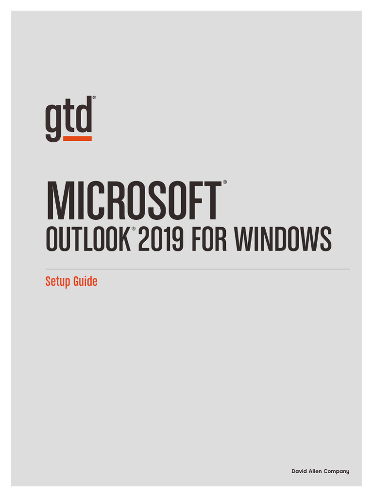 Gtd Outlook Setup Guide Pdf Free