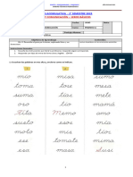 Evaluación de Palabras Leida