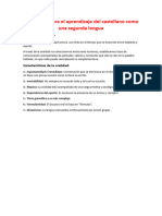 La Oralidad para El Aprendizaje Del Castellano Como Una Segunda Lengua