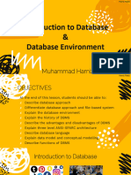 ICT502 - Introduction To Database and Database Environment