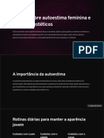 E Book Sobre Autoestima Feminina e Cuidados Esteticos