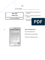 B1 PET Reading Practice Test 1 Part 1