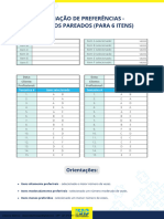 Avaliação de Preferências - Estímulos Pareados (Para 6 Itens)