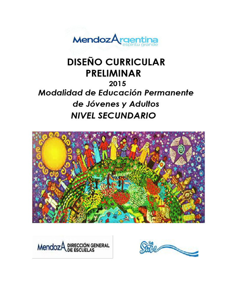 Diseño Curricular EPJA Mendoza 2015 | PDF | Plan de estudios | Aprendizaje