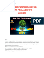 Materi Pedagogik Akg IPA MTs