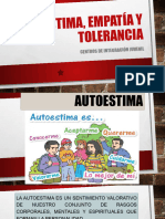 Autoestima, Empatía y Tolerancia