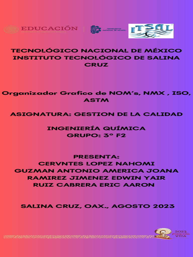 Normas ASTM, NOM, NMX e ISO en México | PDF
