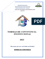 Normas de Conviviencia Institucional 2023