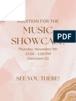 Music Showcase Flyer