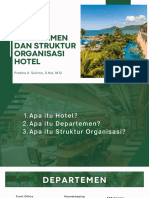 Departemen Dan Struktur Organisasi Hotel