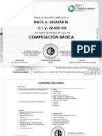 Certificado CB. Nikol Salazar