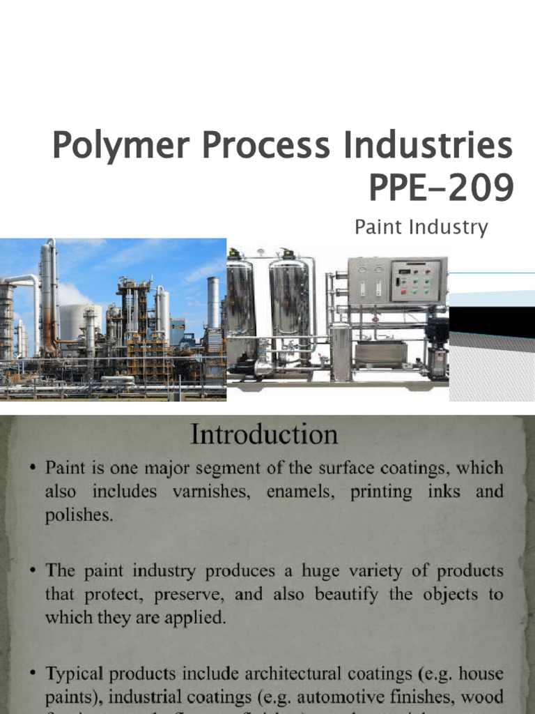 Paint Industry PDF Paint Varnish