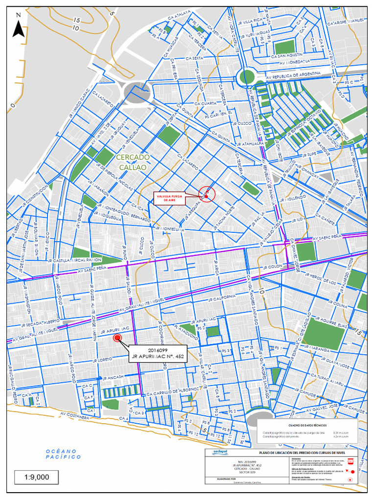 Mapa del Cercado de Callao | PDF