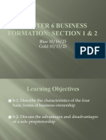 Chapter 6 Business Formation Sections 1-2