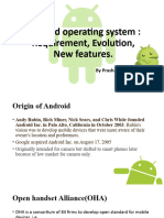 Android Operating System Requirement, Evolution, New Features. - 095940