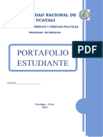 Caratula Del Portafolio Estudiante