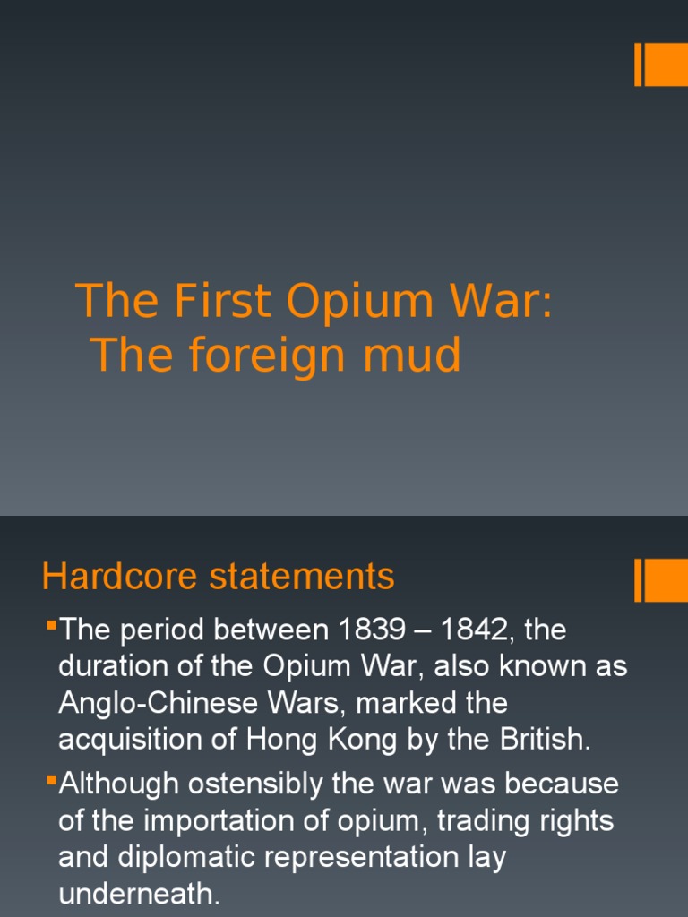 The First Opium War | PDF | Qing Dynasty | Opium