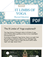 Eight Limbs of Yoga: Physical Education