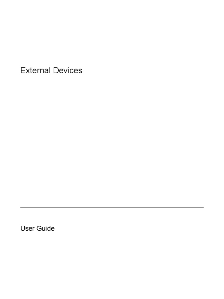 External Devices | PDF | Usb | Icon (Computing)
