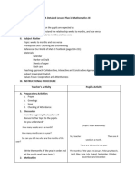 Detailed Lesson Plan (Mathematics)