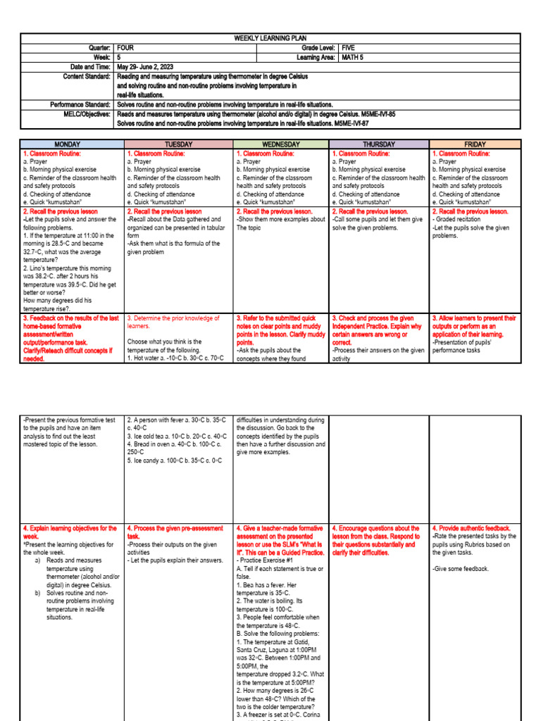 Wlp-Math 5-Q4-W5 | PDF
