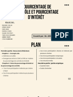 Pourcentage de Contrôle Et Pourcentage D'intérêt