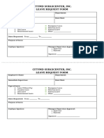 Leave Request Form