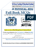 2nd Year PHYSICAL EDUCATION Full Book Solved MCQs by Bismillah Academy 0300-7980055