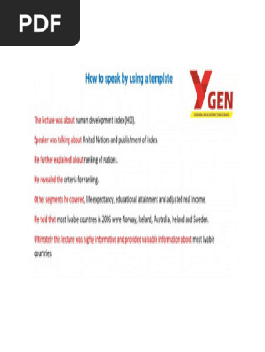 PTE retell lecture template 5