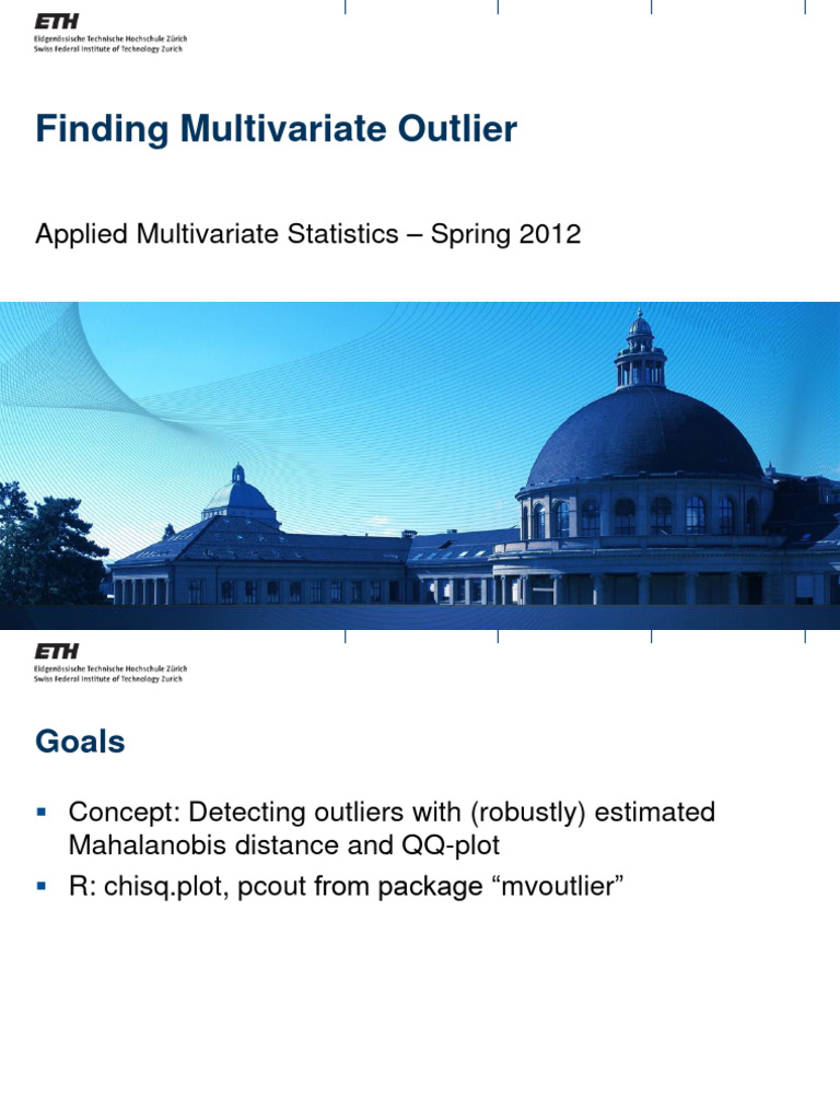 Detecting Multivariate Outliers | PDF