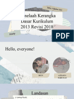 2 Menelaah Kerangka Dasar Kurikulum 2013 Revisi 2018