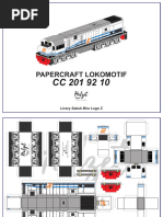 (Halzet) Papercraft Rel Dan Peron Kereta | PDF