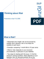 Thinking about Risk and Portfolio Construction