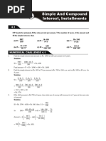 Simple and Compound Interest Installments