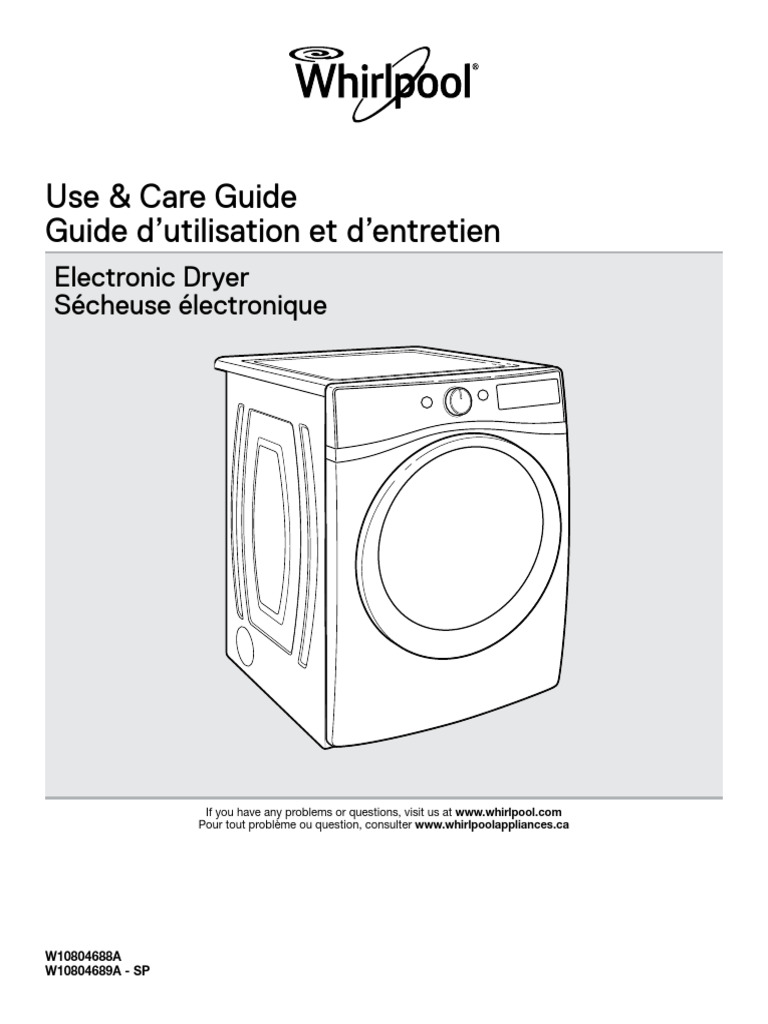 Use & Care Guide PDF Clothes Dryer Fuse (Electrical)