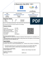 Electronic Reservation Slip (ERS) : 8852199411 20939/adi SLN SF Exp Sleeper Class (SL)