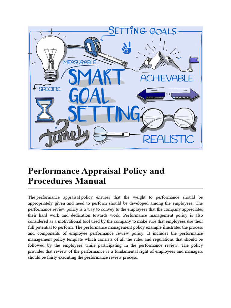 Performance Appraisal Policy Manual | PDF | Performance Appraisal | Policy