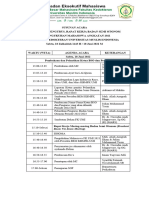 Rundown, Nama Pelantikan, Absensi