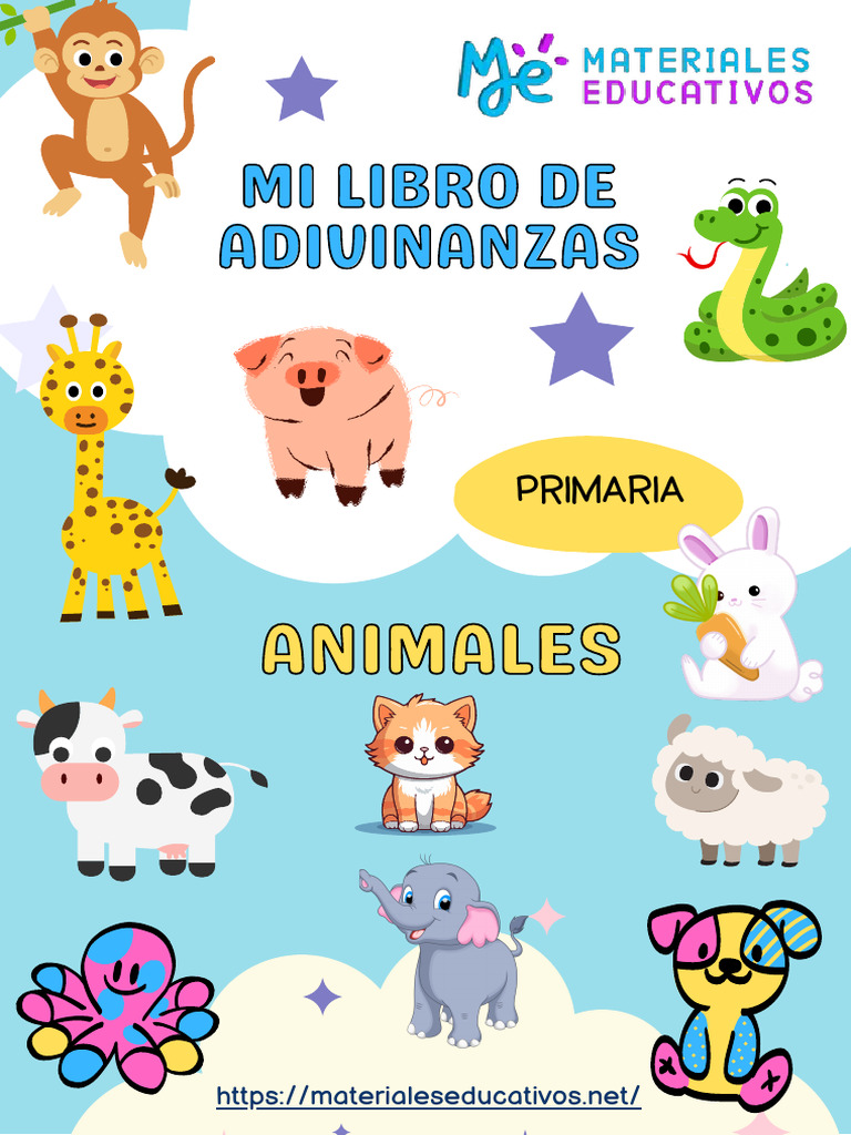 Libro de Adivinanzas de Animales para Primaria | PDF