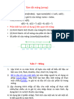 Tóm tắt mảng (array) : - Phân biệt hai cách sử dụng liên quan tới mảng