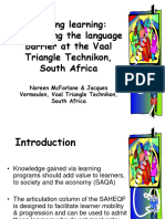 Overcoming The Language Barrier at VUT