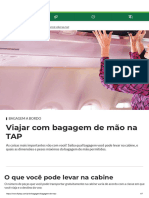 Bagagem de Mão Permitida No Avião - TAP Air Portugal