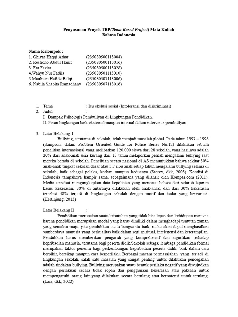 Pengertian Project Based Learning Jurnal Penyusunan