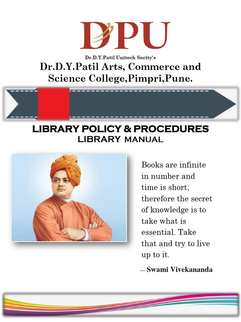 Library Policy PDF Libraries Books