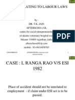 Cases Relating to Labour Laws