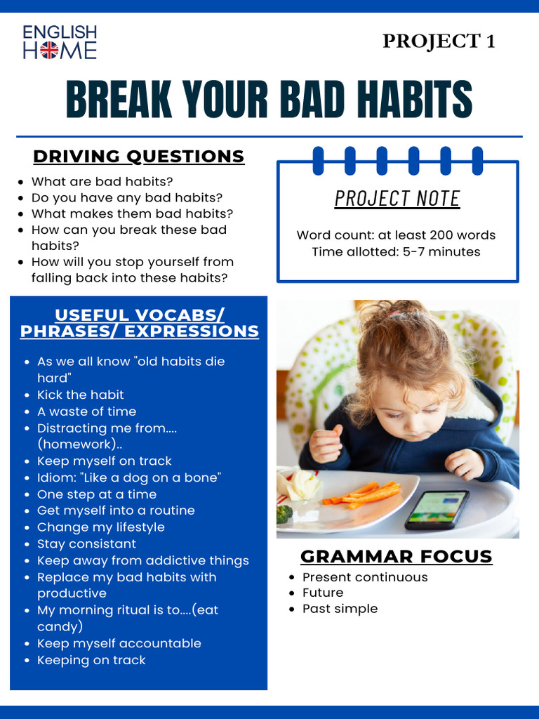 Break Your Bad Habits Project | PDF