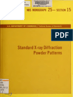 NBS 25-15 Картки Стандарт Зразкiв Рентген-дифракцii 1978