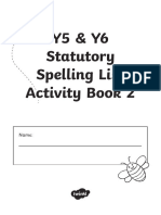Y5 and Y6 Statuatory Spelling List Activity Booklet2